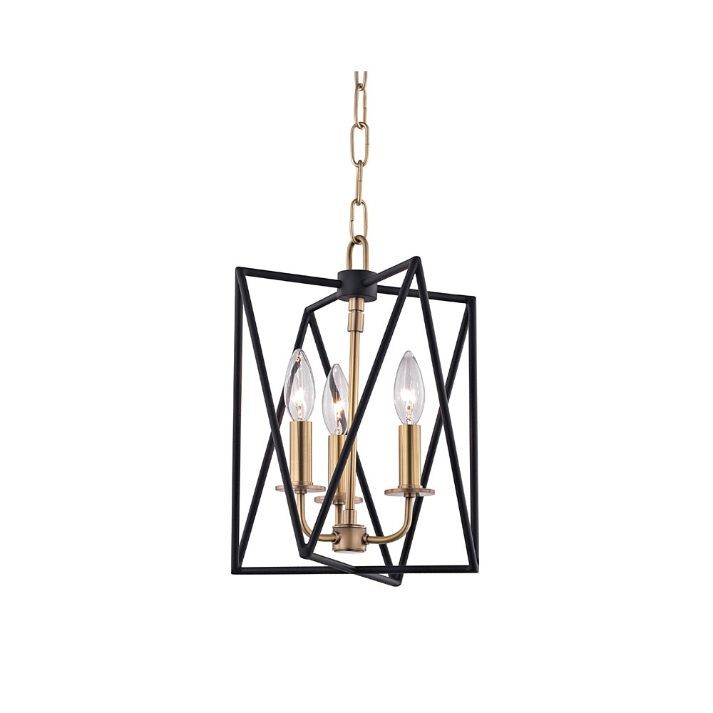 Laszlo Pendant, Aged Brass
