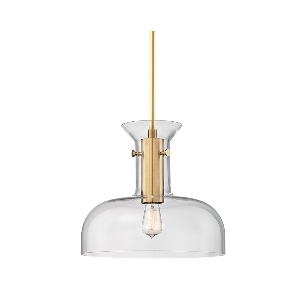 Coffey Pendant, Aged Brass