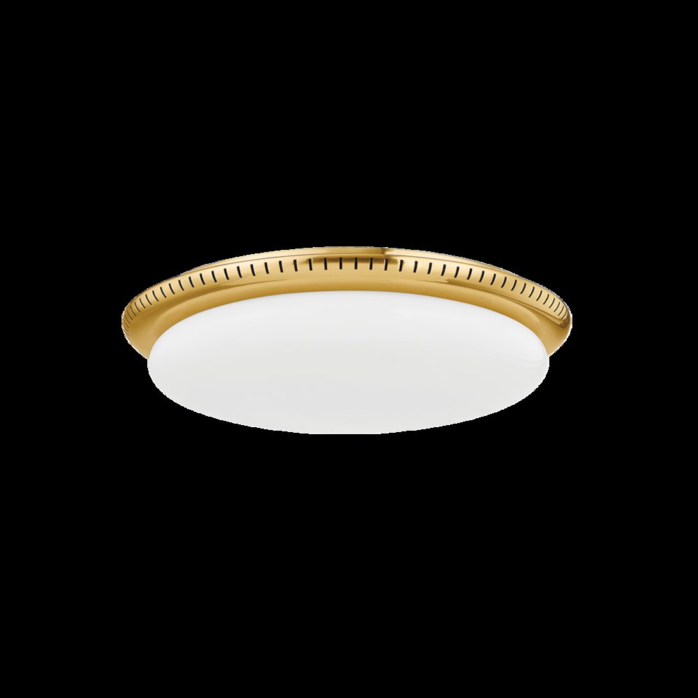 North Castle Flush Mount, Aged Brass