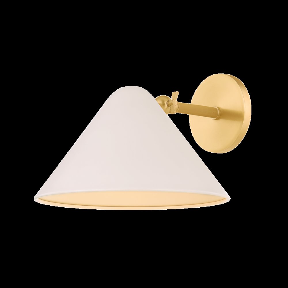 Sonja Wall Sconce, Aged Brass