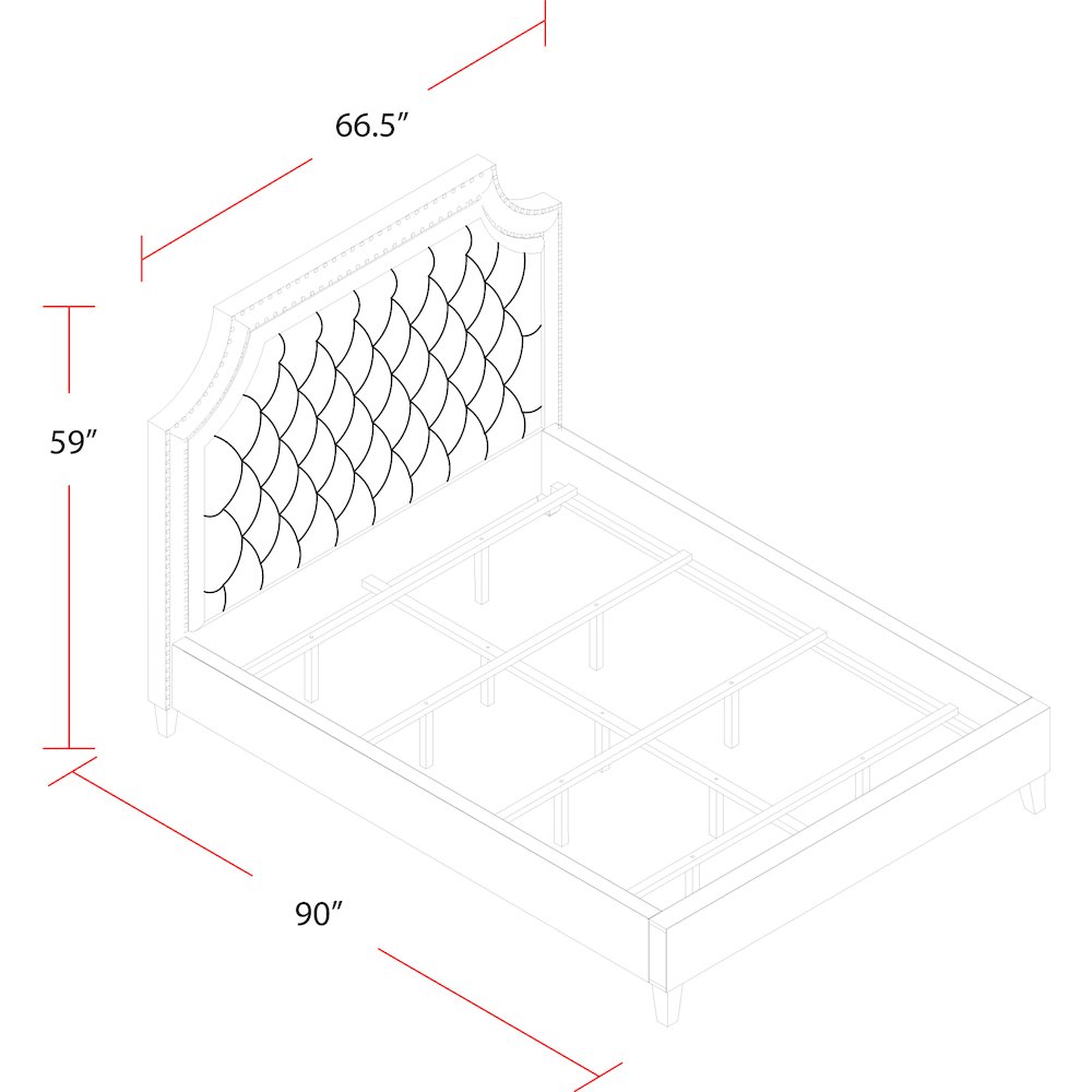 Jasmine - Flannel Queen Bed