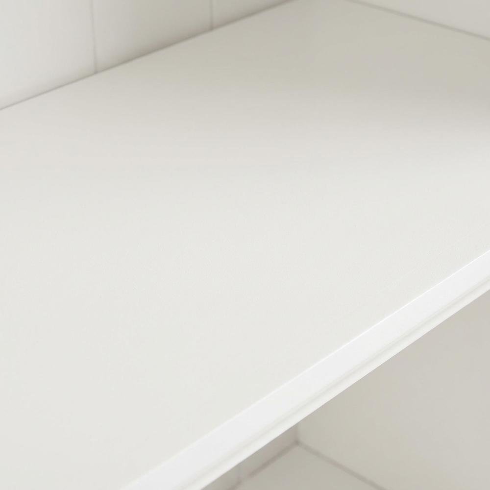 White 24-Inch Bookcase with Coastal Style and Durable Construction