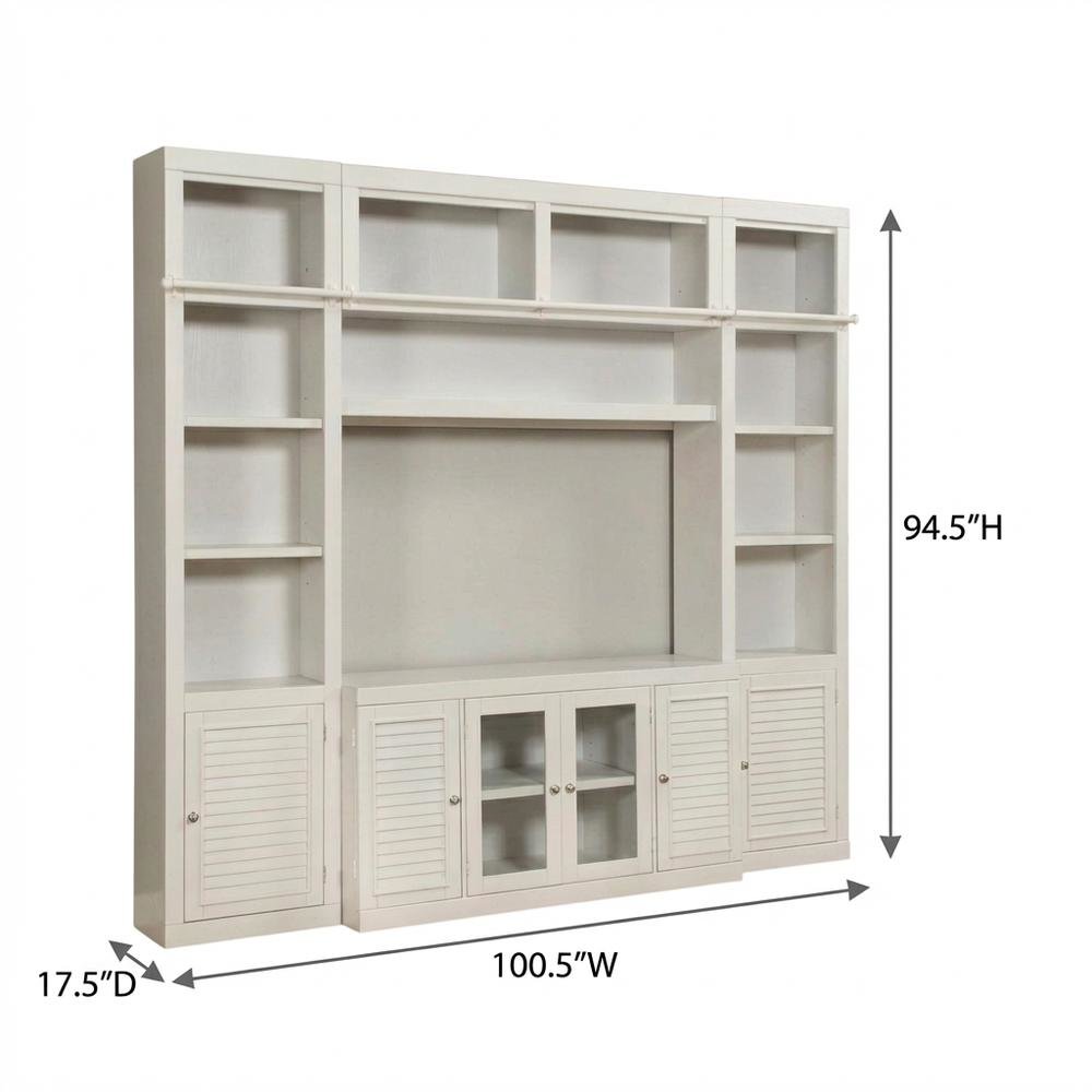 5-Piece Entertainment Wall with Modern Design and Durable Construction