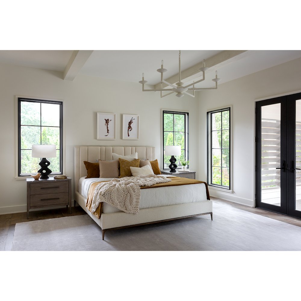 Summerland Bed King 66 In Satin Bronze Color