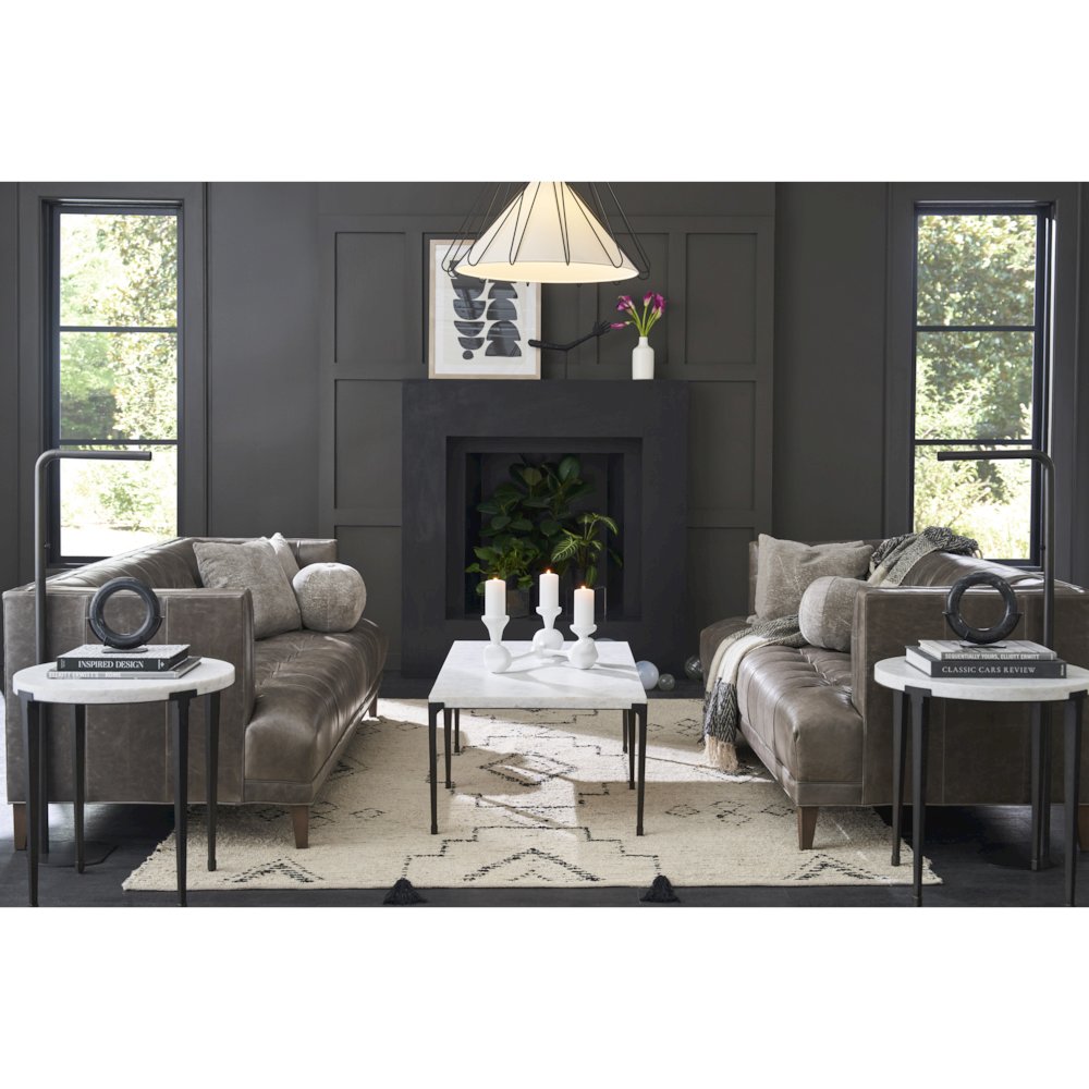 End Table In Soft Matte Black Color