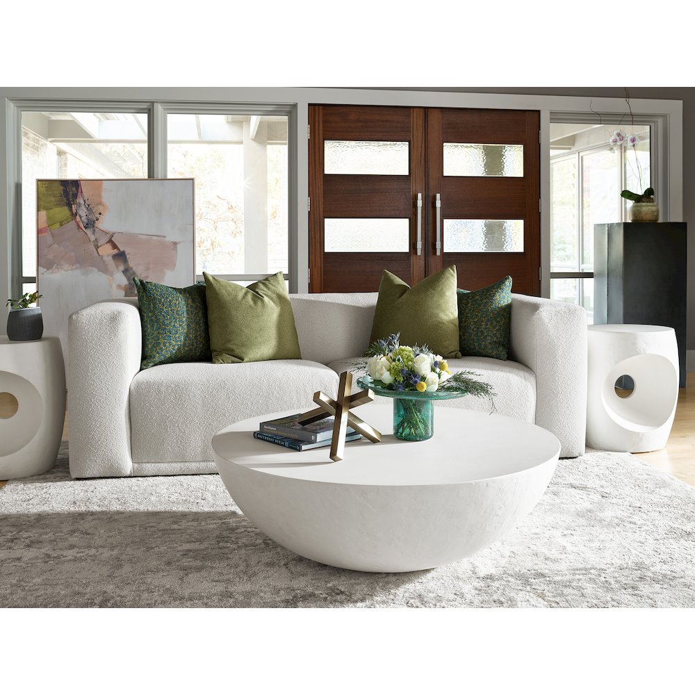 Canyo Accent Table In Abaco White Color