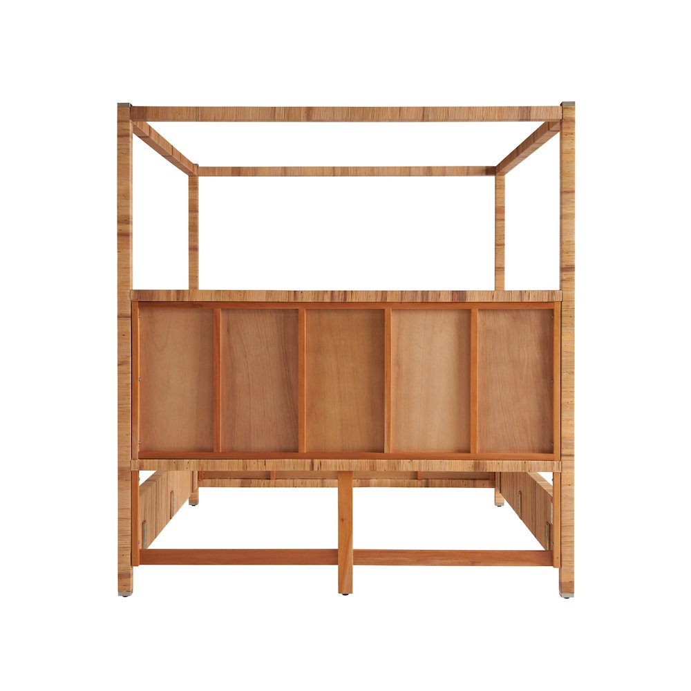 Chatham Poster Bed King In Natural Rattan Color