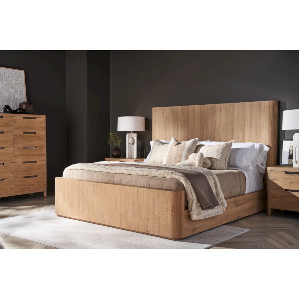 Walker Bed King In Organic Natural Oak Color