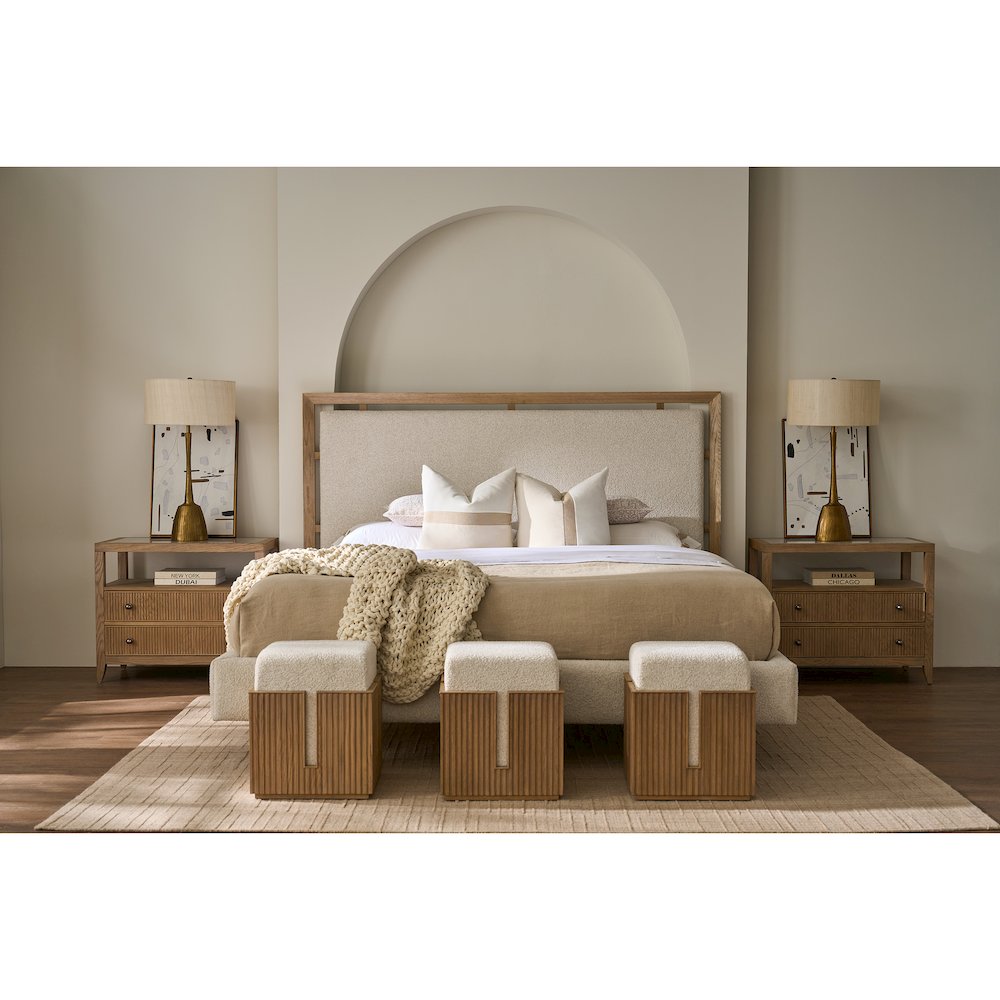 Carmen Two Drawer Nightstand in Skylark Color