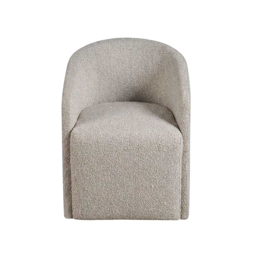 Aged Gray Dining Chair with Modern Style and Distressed Finish