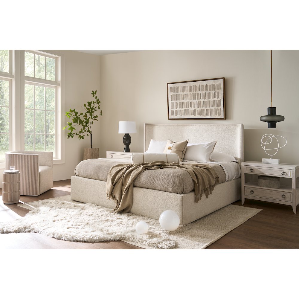 Avaline Nightstand in White Oak Color