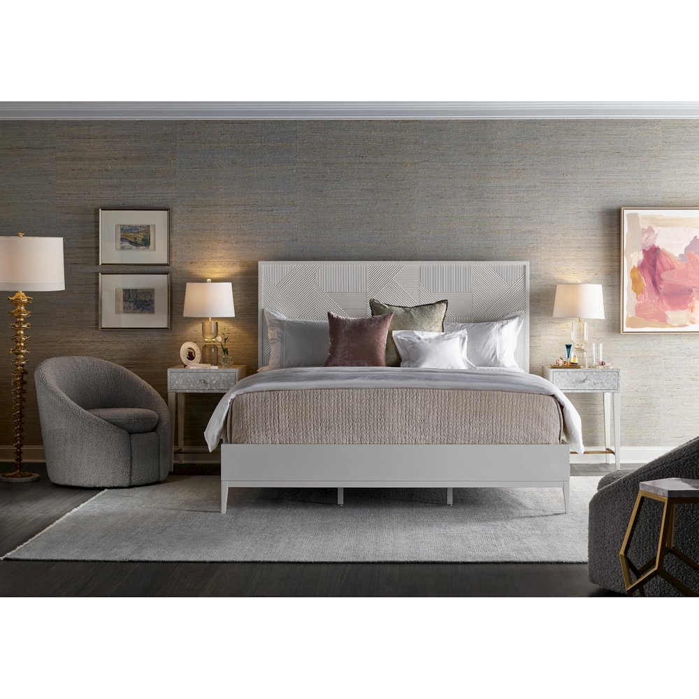 Love Joy Bliss Bedside Table In White Lacquer Color