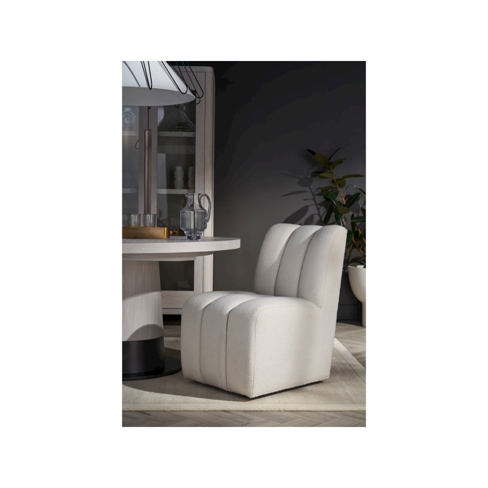 Kylo Side Chair In Aged Satin Pewter Color