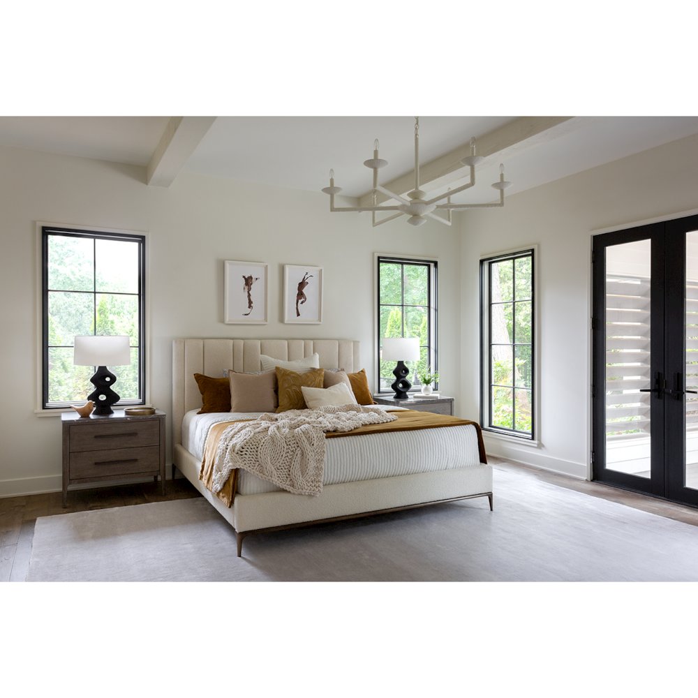 Summerland Bed Queen 50 In Satin Bronze Color