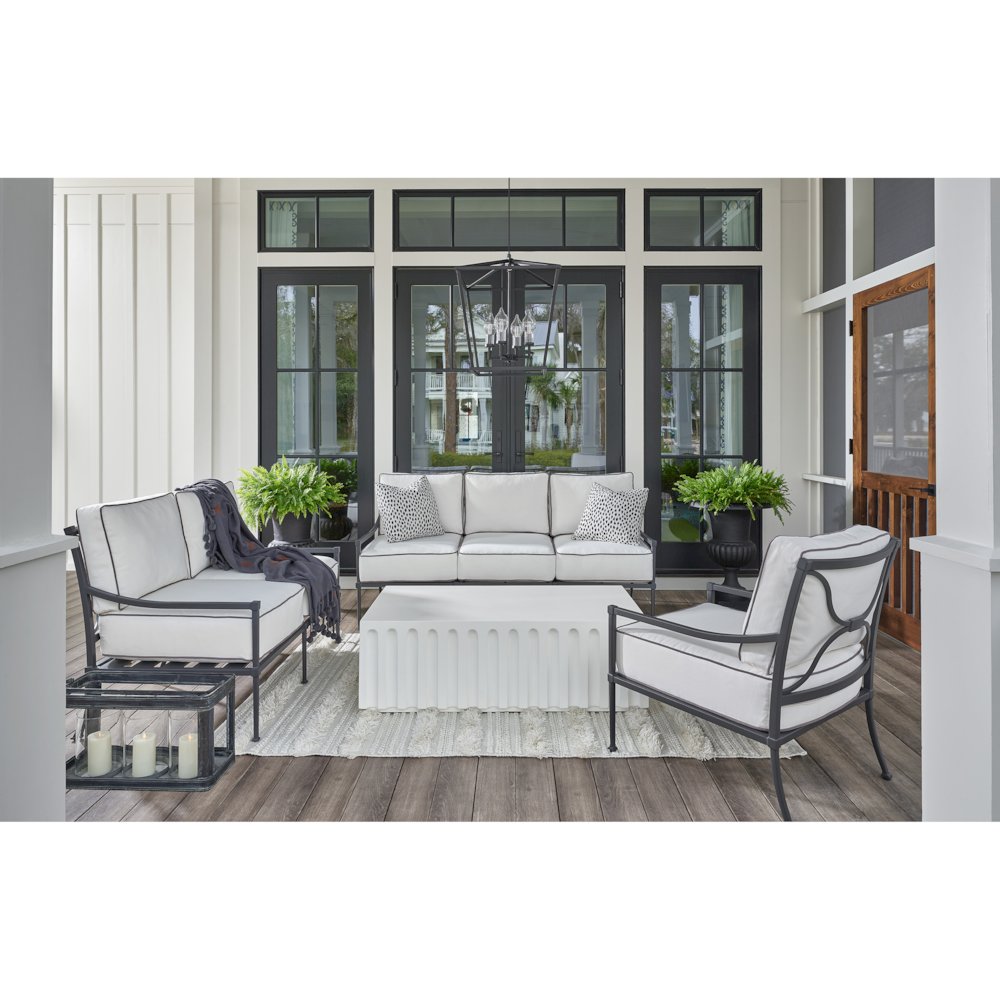 Edisto Cocktail Table In Abaco White Color