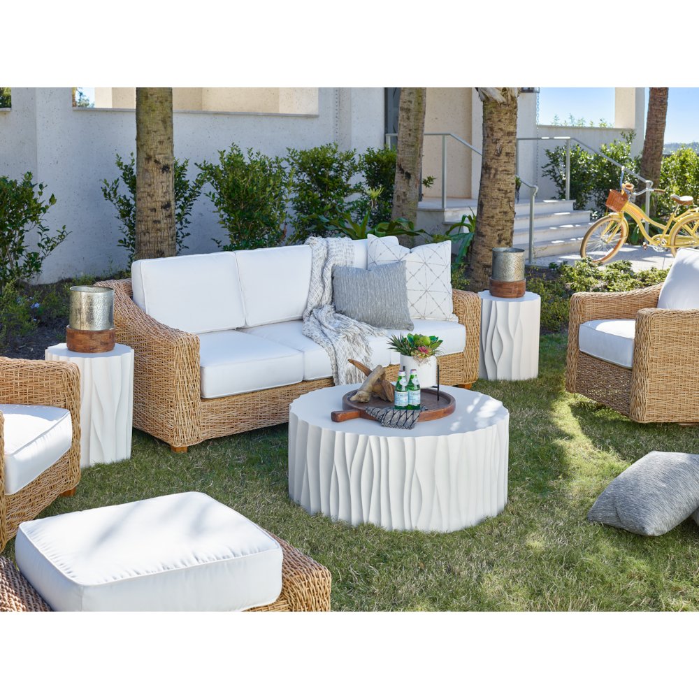 Geneva End Table In Abaco White Color