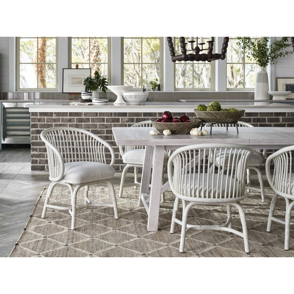 Aruba Rattan Dining Chair In Egret Color