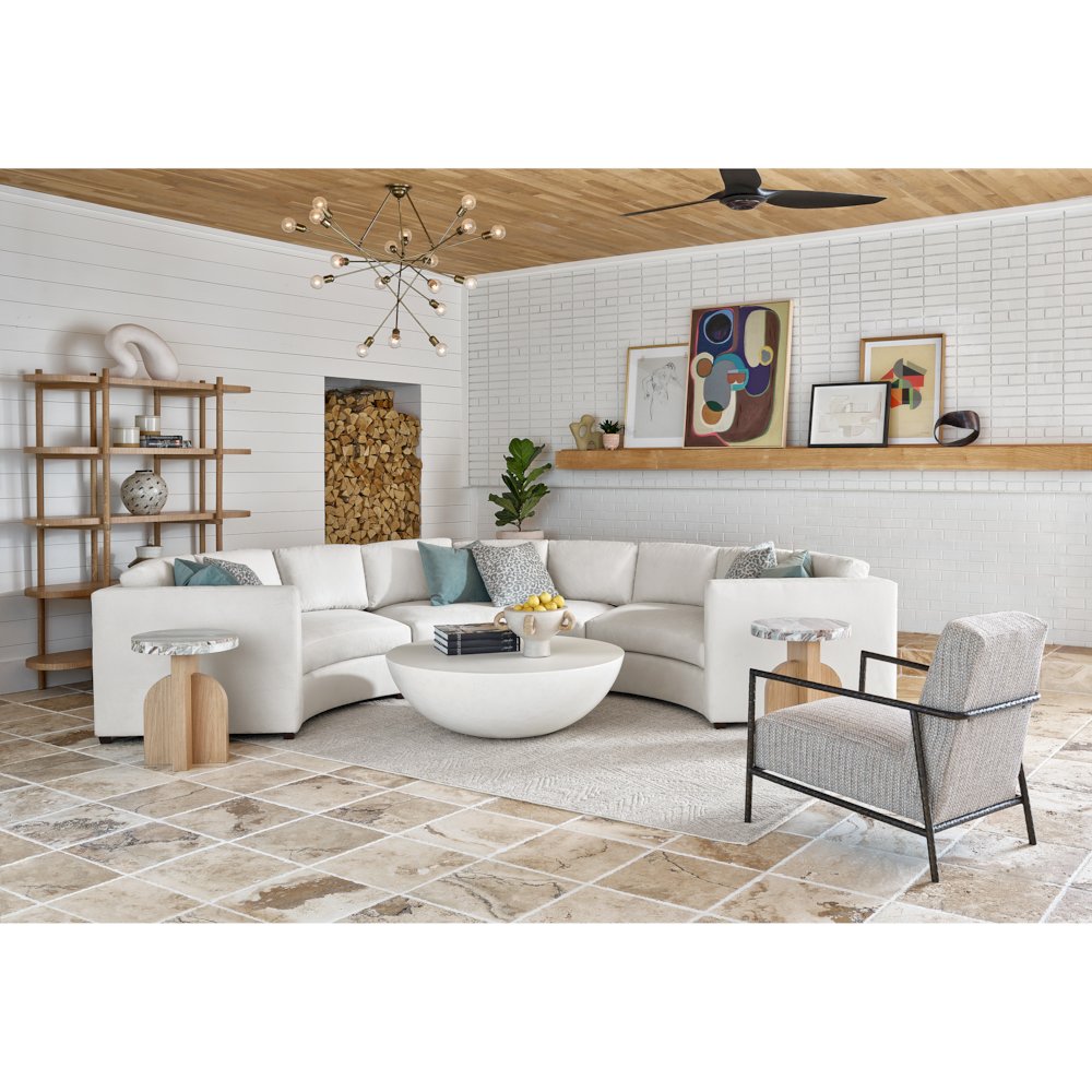 Everdin Cocktail Table In Abaco White Color