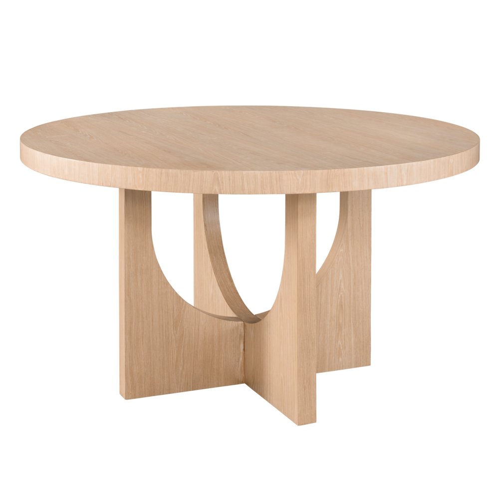 Callon Round Dining Table In Tech Oak Color