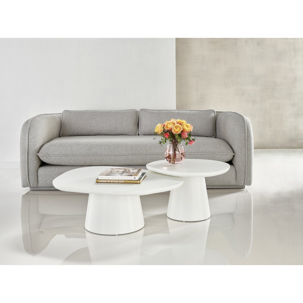Tranquility Nesting Cocktail Tables In Milky Mushroom Color