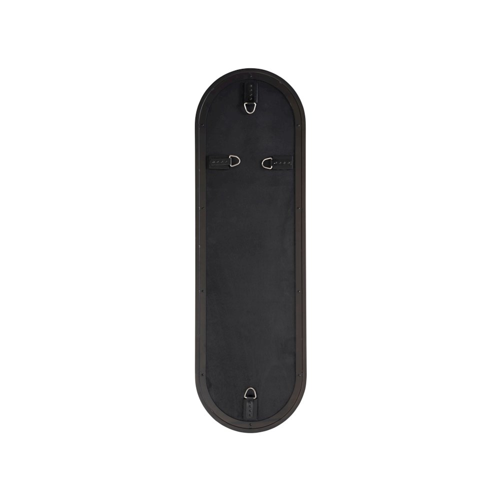 Metal Accent Mirror In Soft Matte Black Color