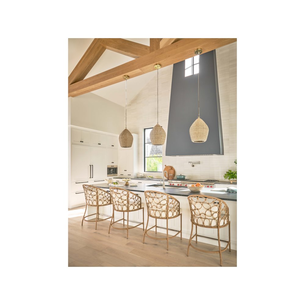 Pebble Counter Chair In Natural Color