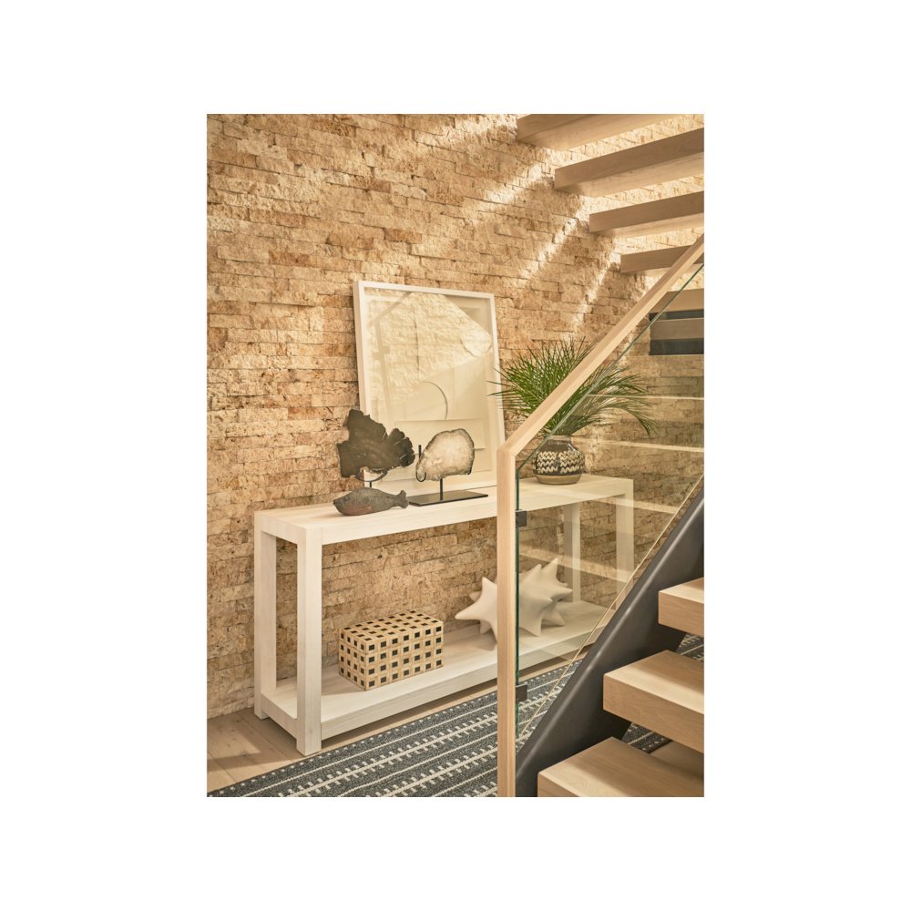 Hermosa Console In White Sand Color