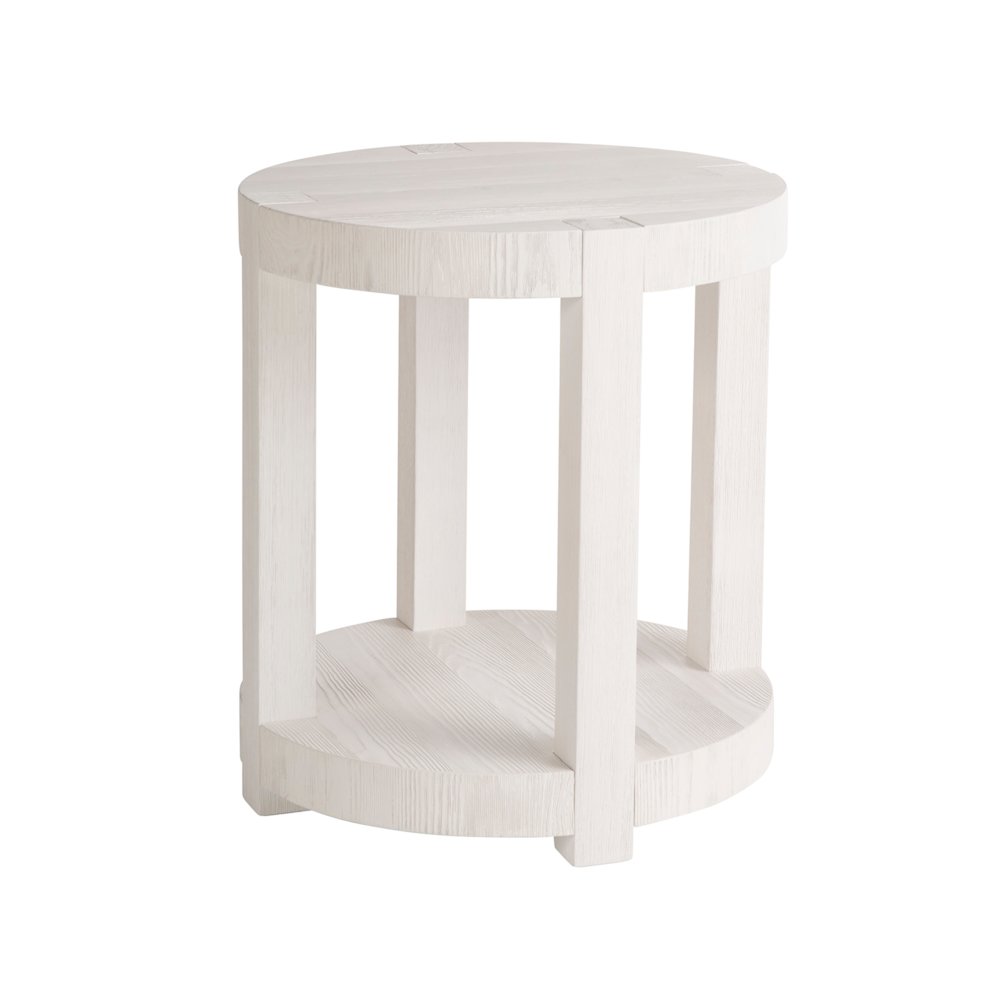 Hermosa End Table In White Sand Color