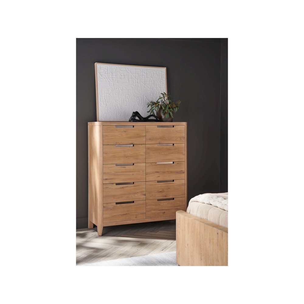 Walker Drawer Chest In Organic Natural Oak Color