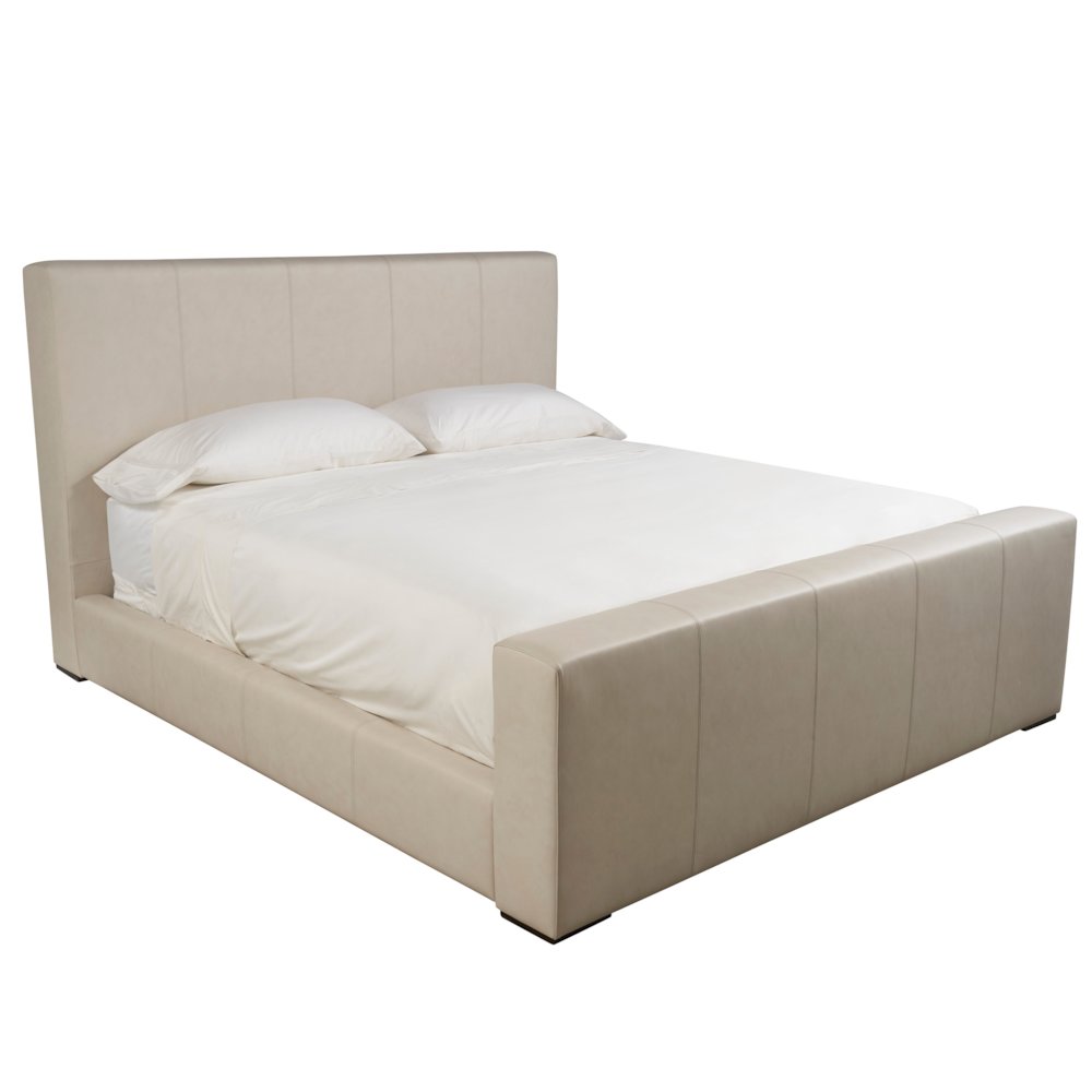 Bowie Bed King In Aged Satin Pewter Color