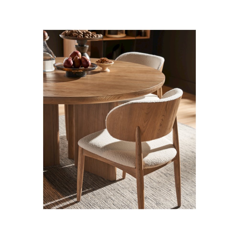 Juno Side Chair In Natural Oak Color