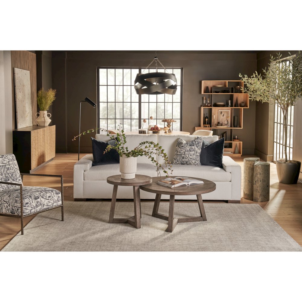 Muse Bunching Table Large In Washed Charcoal Color