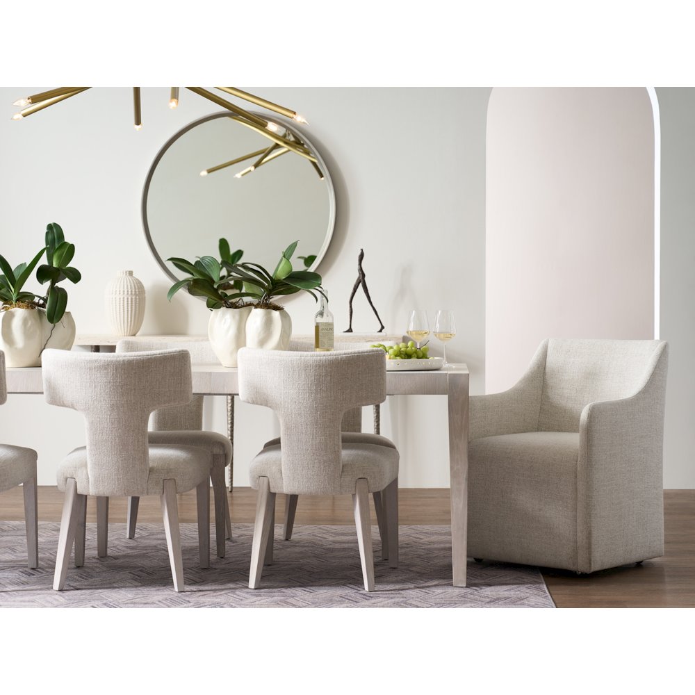 Raen Upholstered Side Chair (set of 2) in White Oak Color
