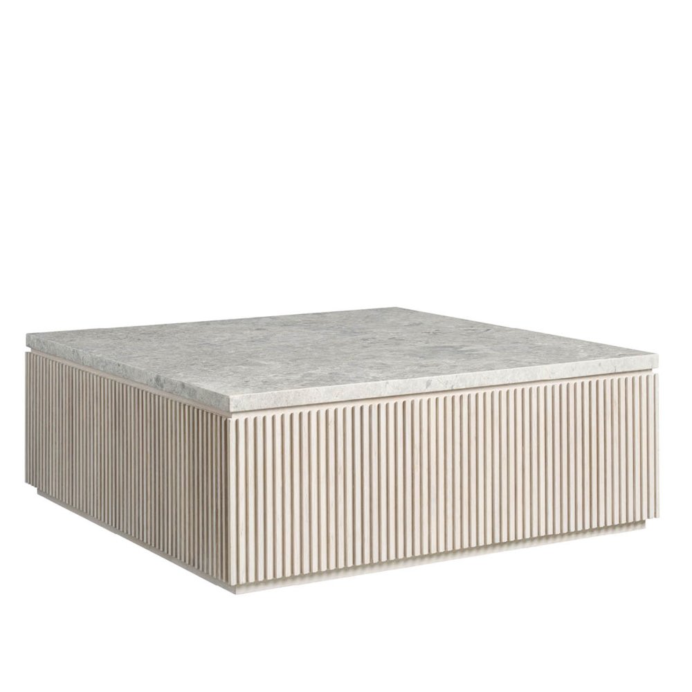 Carmen Cocktail Table in White Oak Color