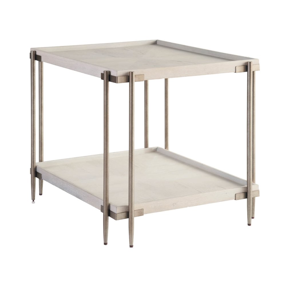 Selkie End Table in White Oak Color