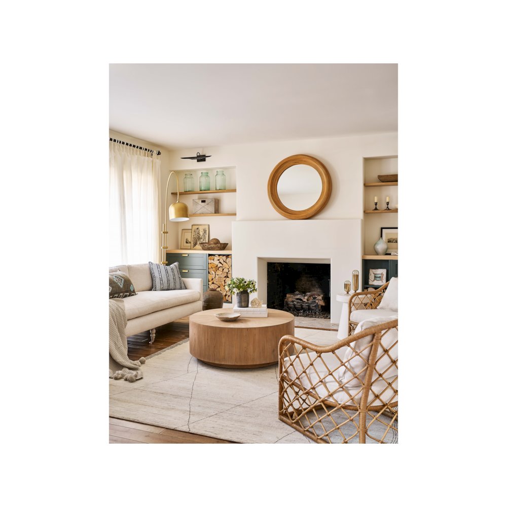 Lakeway Mirror In Natural Rattan Color