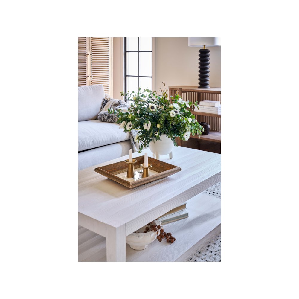 Hermosa Cocktail Table In White Sand Color