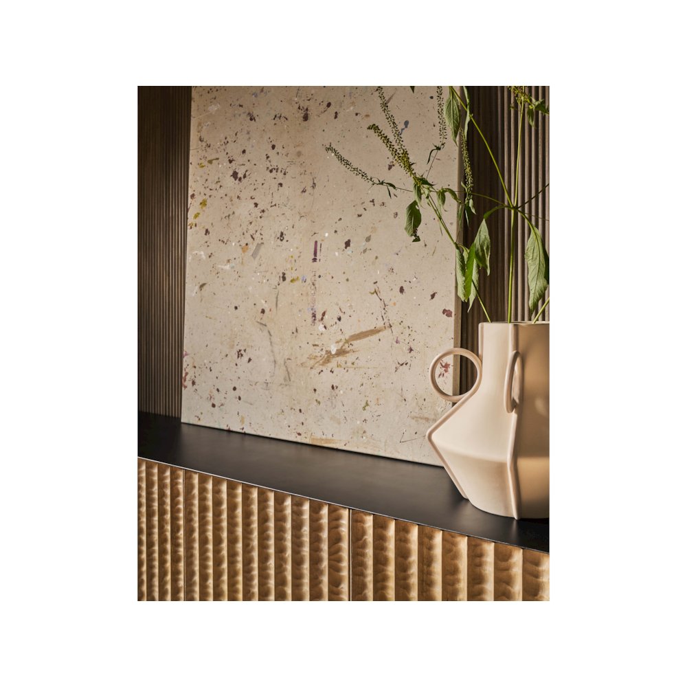 Noir Credenza In Rubbed Iron Color