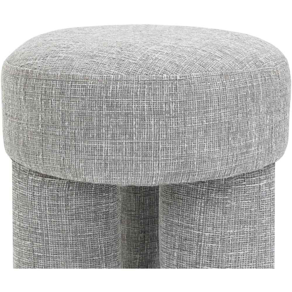 Larson Grey Polyester Fabric Ottoman/Stool