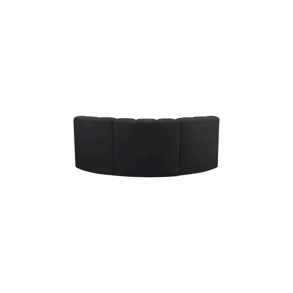 Arc Black Vegan Leather Modular Sofa