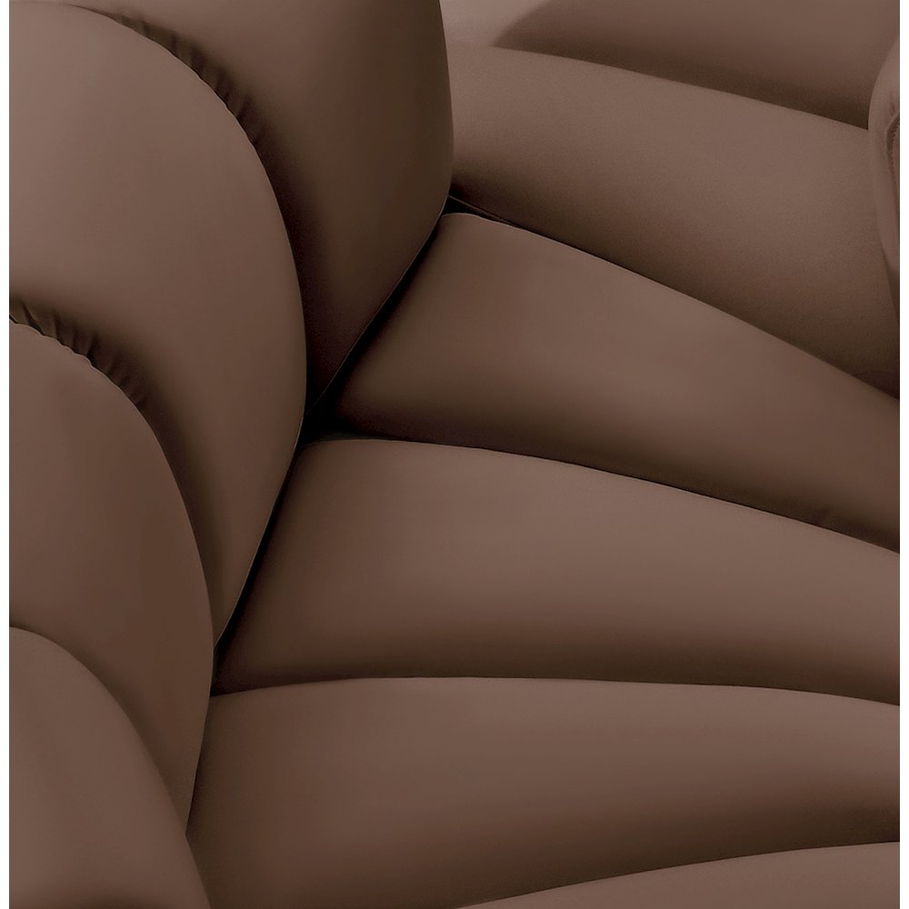 Arc Brown Vegan Leather Modular Sofa