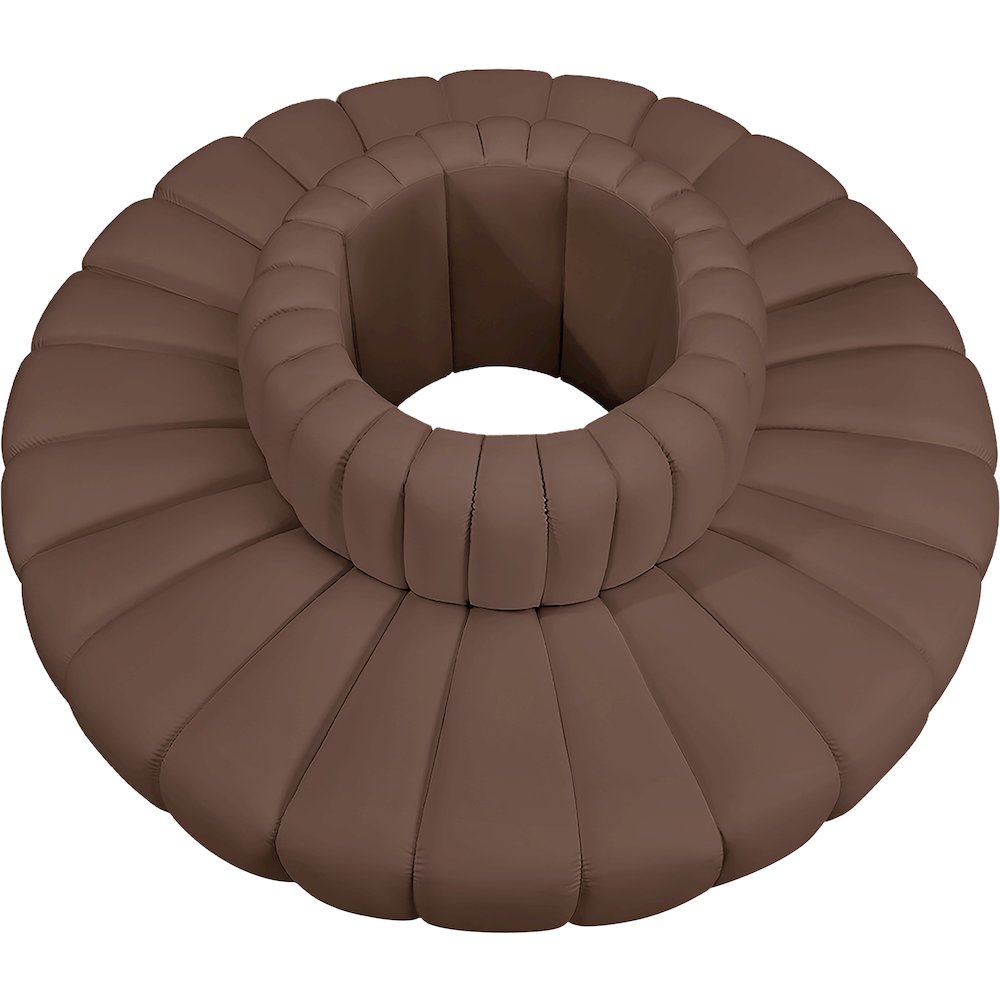 Arc Brown Vegan Leather Modular Sofa