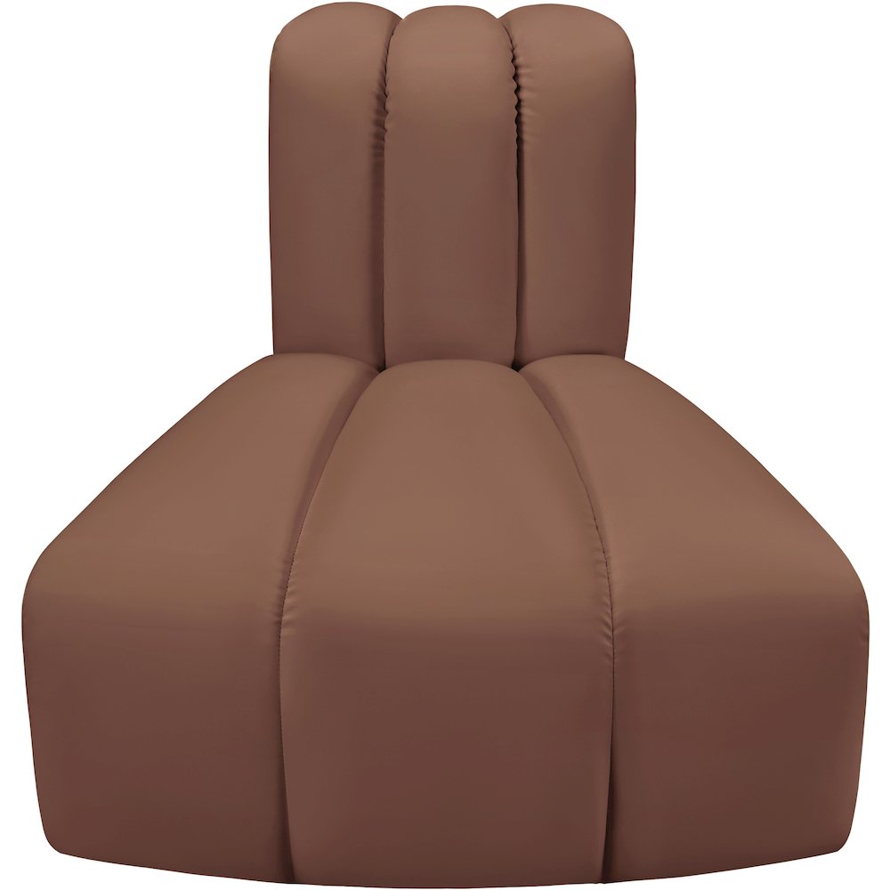 Arc Cognac Vegan Leather Reverse Corner