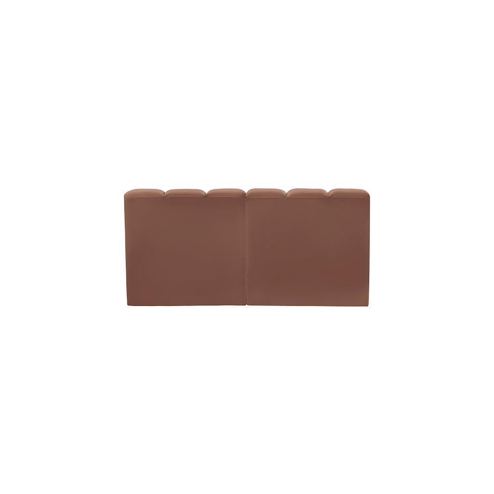 Arc Cognac Vegan Leather Modular Sofa