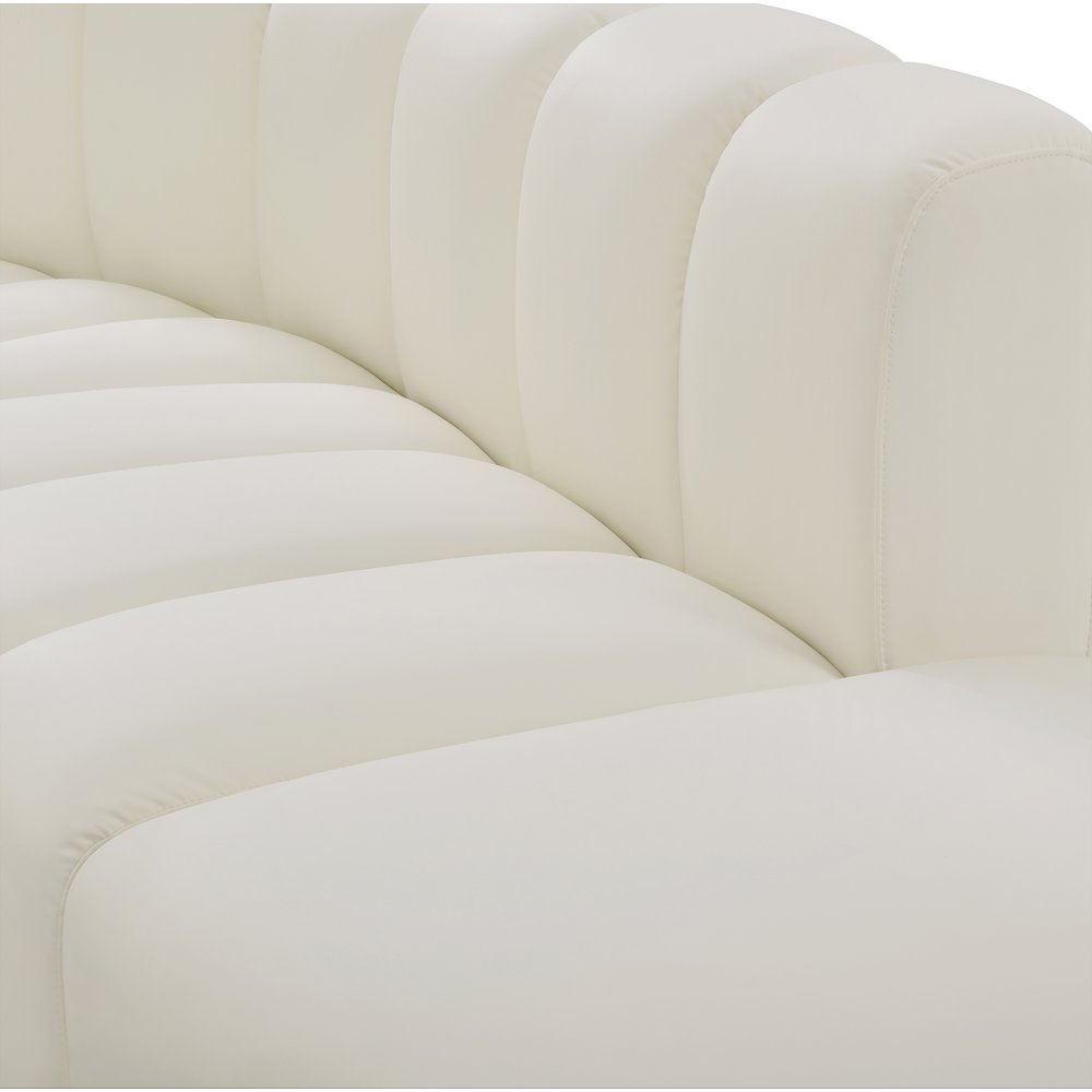 Arc Cream Vegan Leather Modular Sofa