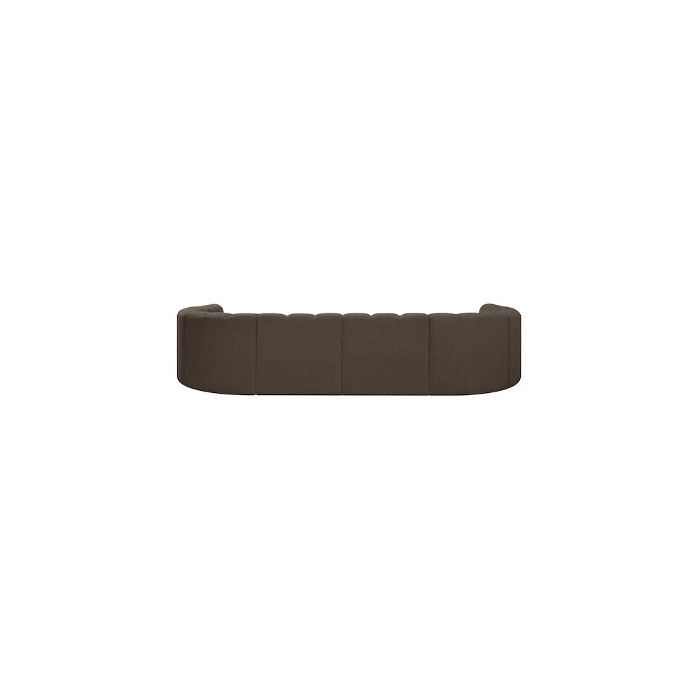 Arc Brown Boucle Fabric Modular Sofa