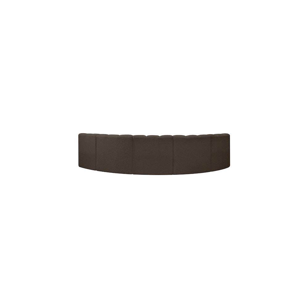 Arc Brown Boucle Fabric Modular Sofa