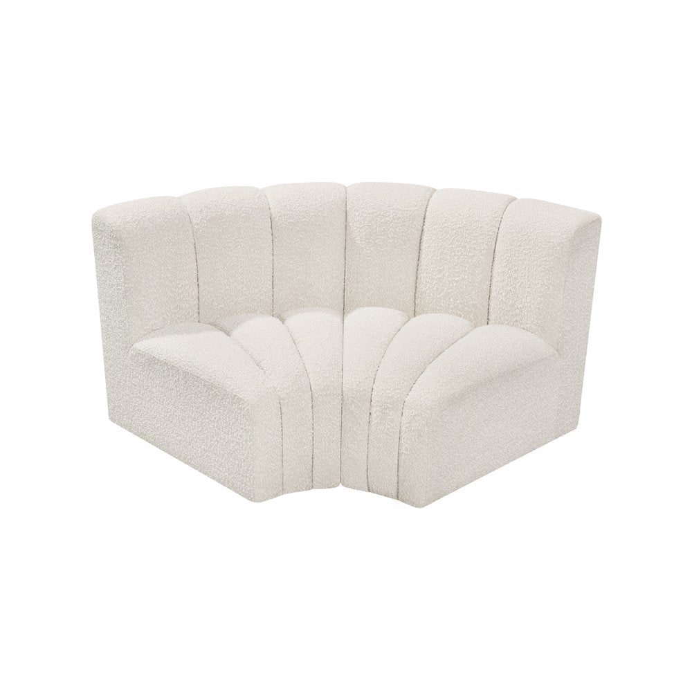 Arc Cream Boucle Fabric Modular Sofa