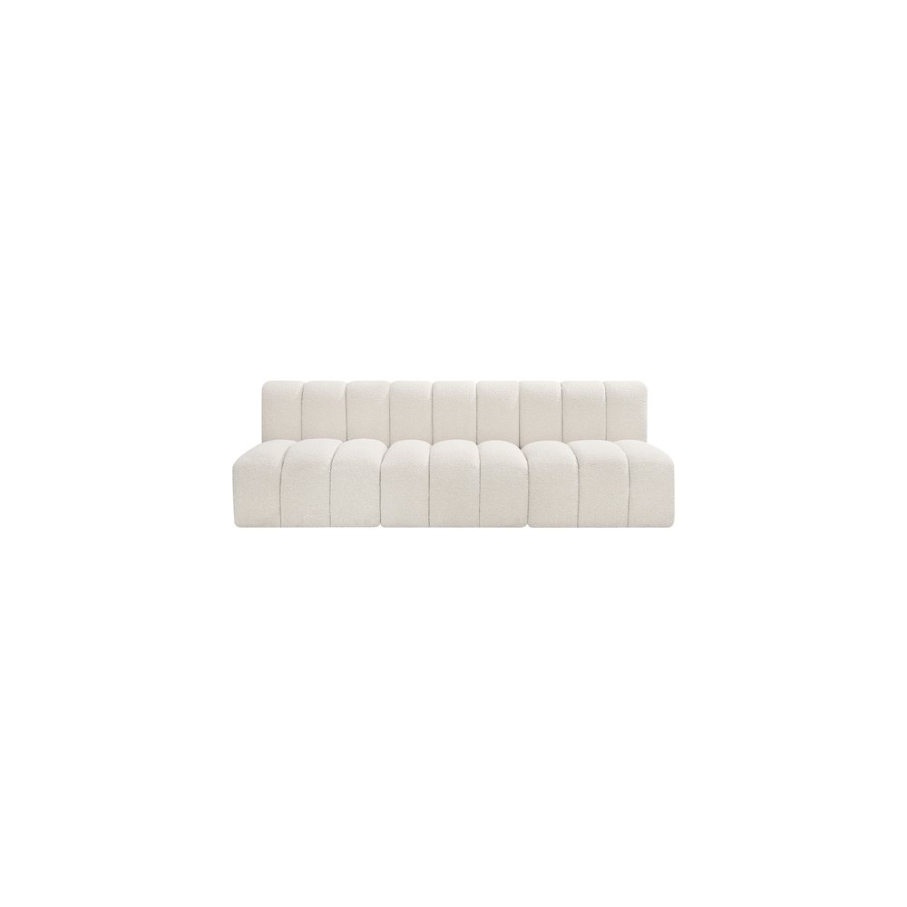 Arc Cream Boucle Fabric Modular Sofa