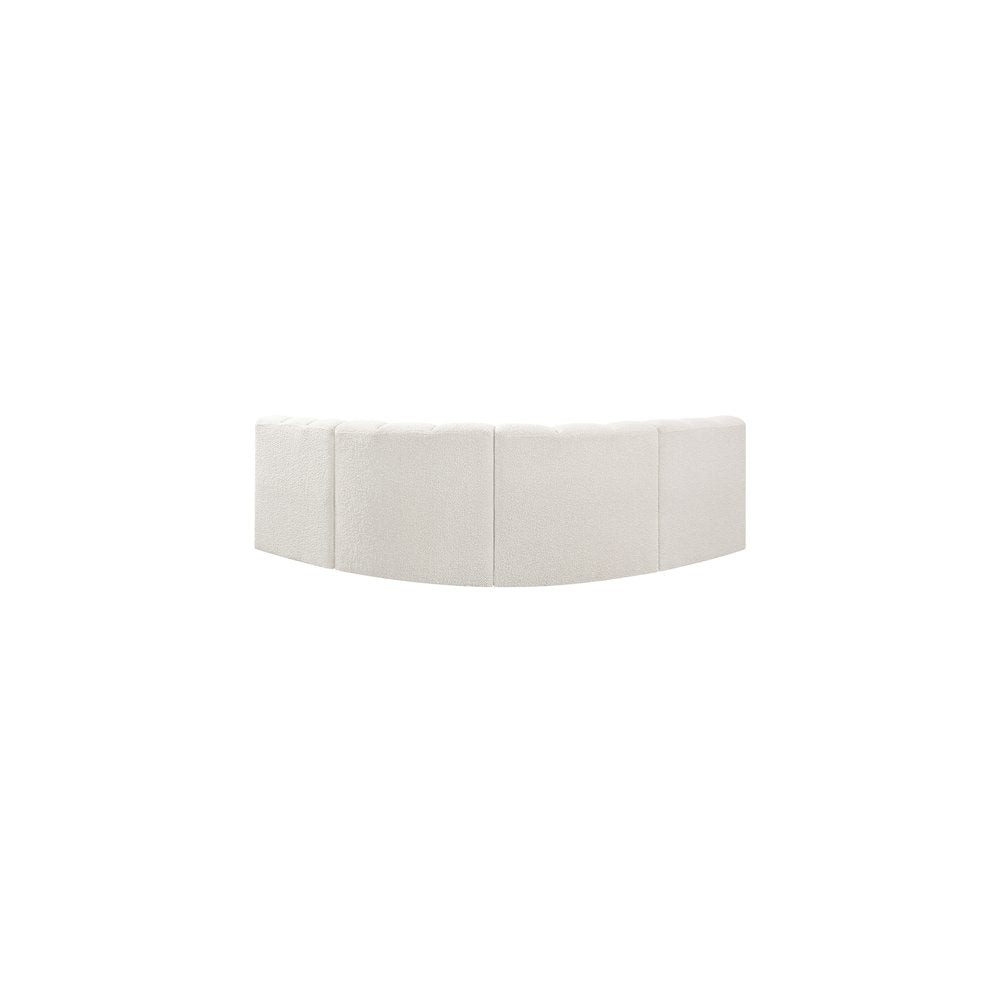 Arc Cream Boucle Fabric Modular Sofa